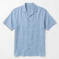 Half sleeve Light blue shirt - Relaxed fit